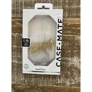 Case-Mate Karat Marble with MagSafe Case‎ - iPhone 14 Pro - Gold
